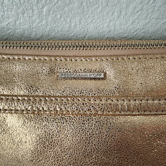 Rebecca Minkoff Mini M.A.C. Metallic Gold Crossbody Bag - Picture 4 of 13